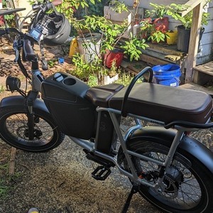 2022 Rad Power Bikes RadRunner Plus cargo bike (front storage) Silver, gray or bare metal