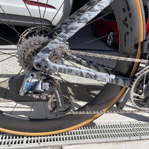 2021 Specialized S-works Tarmac Silver, gray or bare metal, Black, and White