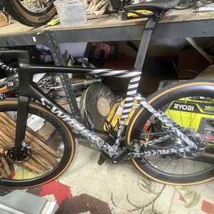 2021 Specialized S-works Tarmac Silver, gray or bare metal, Black, and White