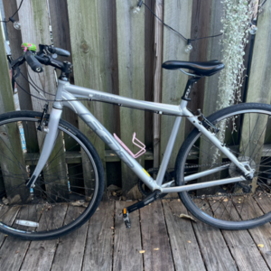2010 Felt X-city Silver, gray or bare metal