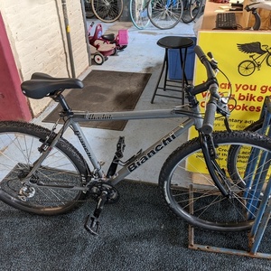 Bianchi Ocelot Silver, gray or bare metal and Black