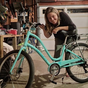 2021 Trek 7d Blue and Green