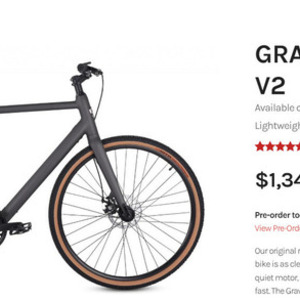 2023 Ride1Up Gravel, with tan wheels Black