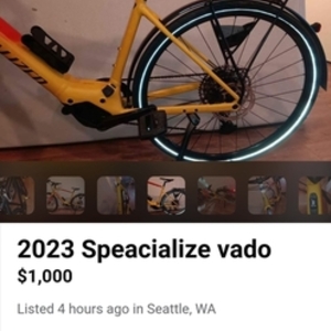 2022 Specialized Vado SL 5.0 EQ Yellow or Gold