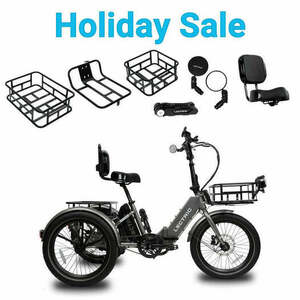2023 Lectric eBikes tricycle Silver, gray or bare metal