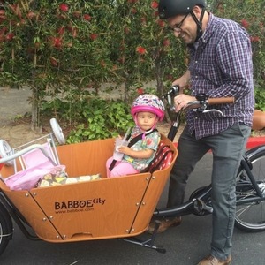 2015 Babboe City cargo bike (front storage) Silver or Gray