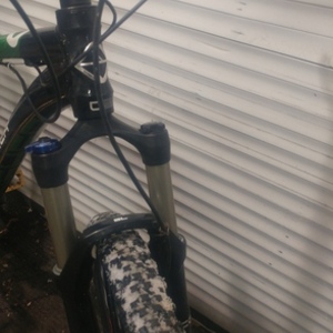 2020 Gary Fisher hehhc Green, Black, and Silver, gray or bare metal