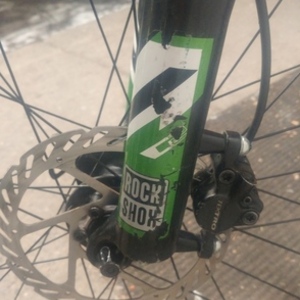 2020 Gary Fisher hehhc Green, Black, and Silver, gray or bare metal