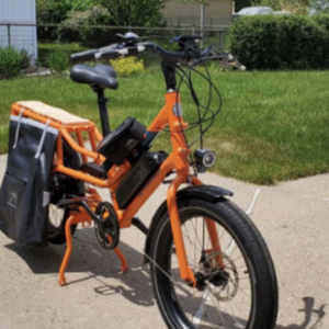 2021 Rad Power Bikes RadWagon 4 cargo bike (rear storage) Orange