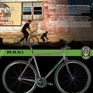 2013 Masi 2013 Foxed Riser Silver, gray or bare metal and Green