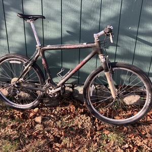 1996 Trek 9800 OCLV Silver, gray or bare metal