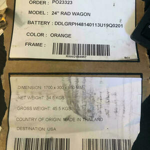 2024 Rad Power Bikes Rad Wagon 4 cargo bike (rear storage) Orange