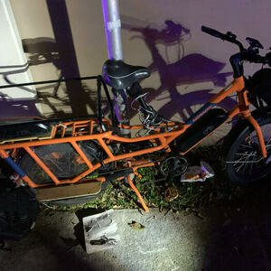 Rad Power Bikes Rad Wagon 4 cargo bike (rear storage) Orange