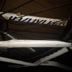 Specialized Jett Comp 29 White, Blue, and Silver, gray or bare metal