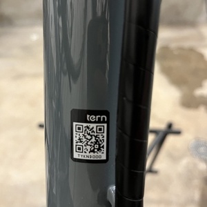 2022 Tern Quick Haul Silver, gray or bare metal and Blue