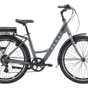 2023 Pedal Electric Step Througg Silver, gray or bare metal