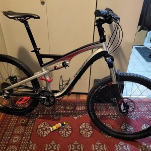 Specialized Rockhopper A1 Comp FSRxc Silver, gray or bare metal and Black