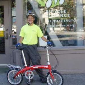 2009 Dahon Curve D3 Red and Silver, gray or bare metal