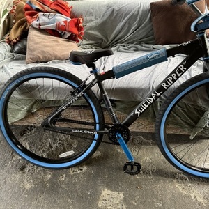 2023 SE Bikes Big Ripper (Suicidal Ripper) Black, Blue, and White