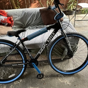 2023 SE Bikes Big Ripper (Suicidal Ripper) Black, Blue, and White