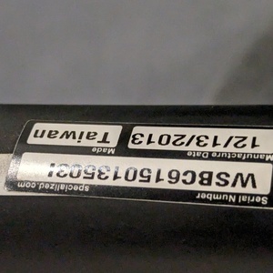 2013 Specialized Roubaix Sport Compact Black and White