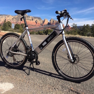 GenZe e102 Rec Riser Electric Bike Silver, gray or bare metal