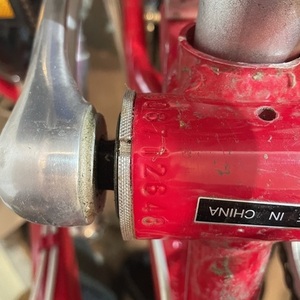 2009 Dahon Curve D3 Red and Silver, gray or bare metal