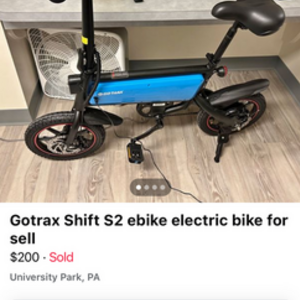 GOTRAX Shift s2 250W Blue and Black