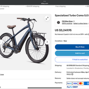 Specialized COMO 5.0 650B NVY/ WHTMTN M/L Blue