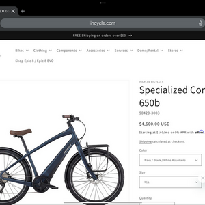 Specialized COMO 5.0 650B NVY/ WHTMTN M/L Blue