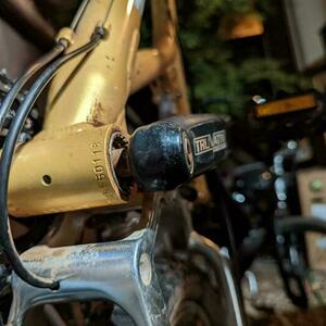 Motobecane 400DS Yellow or Gold and Silver, gray or bare metal