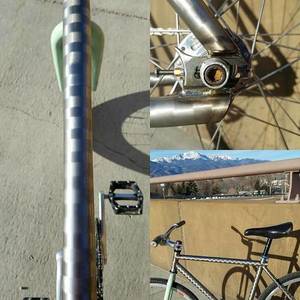 2017 Eric Barr Ground up @groundupspeedshop Fixed gear singlespeed Silver or Gray