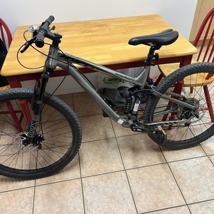 Hyper Durable aluminum dual suspension frame Silver, gray or bare metal