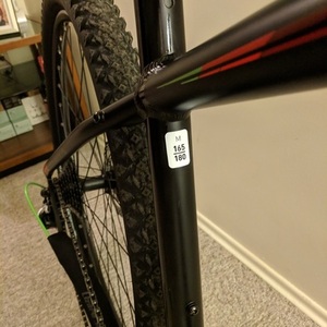 2017 Ghost Kato M 165/180 Black, Red, and Green