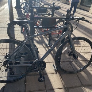 2023 Raleigh Aura Fitness Bike, 700C, Grey Silver, gray or bare metal