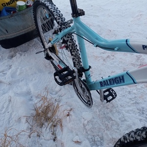 Raleigh PEAK Teal and White