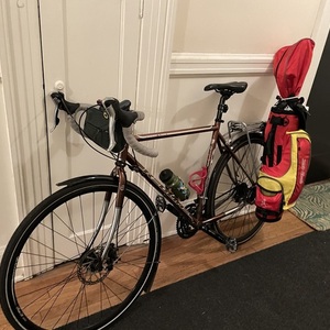 2010 Redline Conquest Classic Brown and Stickers tape or other cover-up