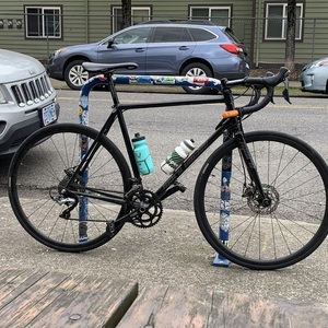 Mars Cycles Slant 6 Lugged Disc Frame/Columbus Ma... Black and Yellow or Gold