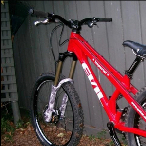 2004 Evil IMPERIAL Red, Silver, gray or bare metal, and Stickers tape or other cover-up