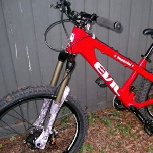 2004 Evil IMPERIAL Red, Silver, gray or bare metal, and Stickers tape or other cover-up