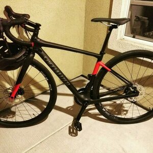 2019 Specialized 95419-6052 Diverge Blk/Red 52cm Black