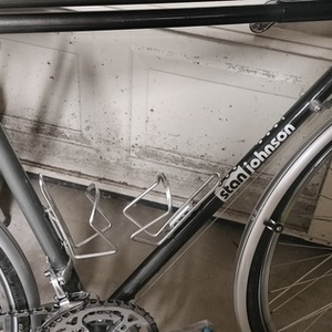 1993 Stan Johnson Custom touring bike made for Don Keenan Silver, gray or bare metal