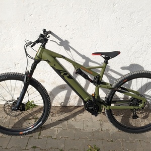 2024 Raymon FullyRay 150E 9.0 Green, Black, and Orange