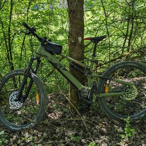 2024 Raymon FullyRay 150E 9.0 Green, Black, and Orange