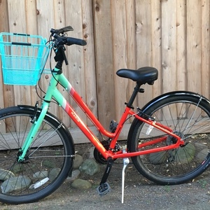 2017 Marin Bikes Stinson Step-Thru Red and Teal