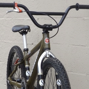 1998 Schwinn Schwinn 3 Pro Stock 24” BMX Bike Green, Red, and Silver, gray or bare metal