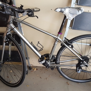 2017 Trek 7.4 Silver, gray or bare metal