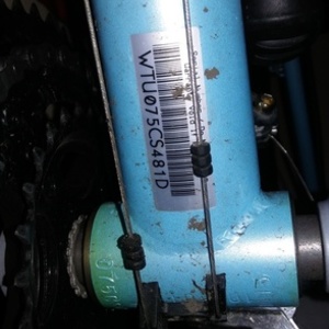 Trek 820 Blue and White