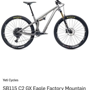 2023 Yeti SB 115 Silver, gray or bare metal