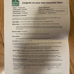 2022 Devinci Troy Blue and Orange